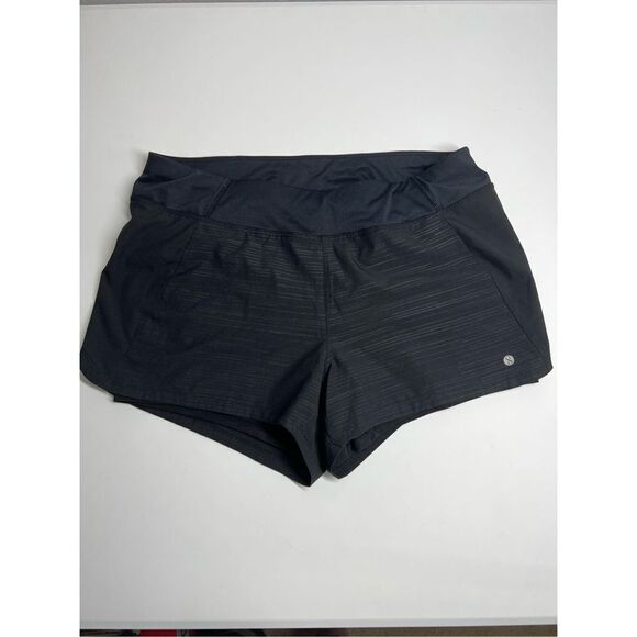 Layer 8 Womens Black Pull On Double Layer Athletic Shorts Size M - Picture 1 of 9